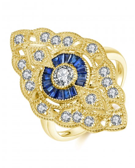 SAPPHIRE DIAMOND RING (TR4186)